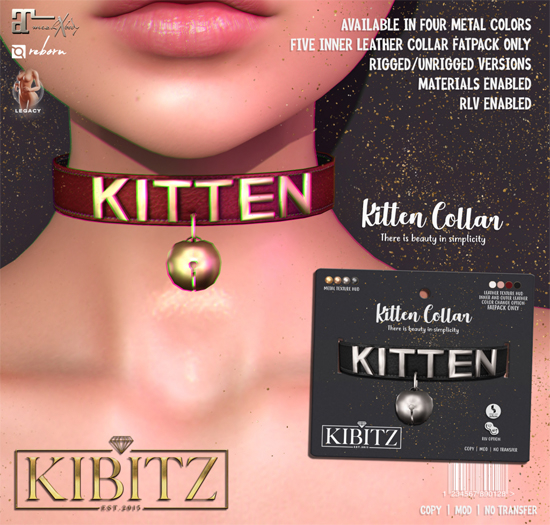 Kibitz - Kitten Collar - black