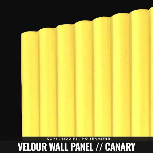 [BL] Velour wall panel // canary