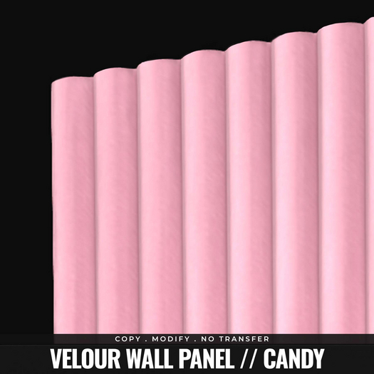 [BL] Velour wall panel // candy