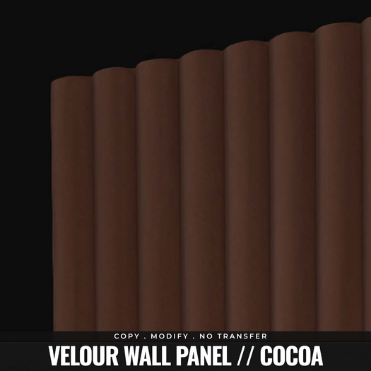 [BL] Velour wall panel // cocoa