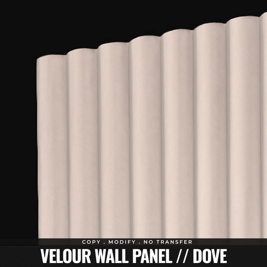 [BL] Velour wall panel // dove