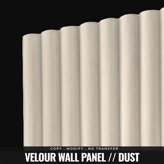 [BL] Velour wall panel // dust