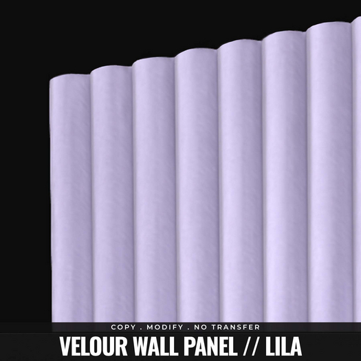 [BL] Velour wall panel // lila
