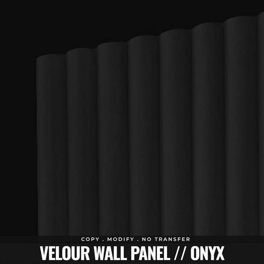 [BL] Velour wall panel // onyx