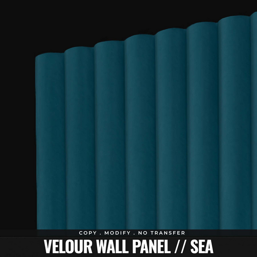 [BL] Velour wall panel // sea