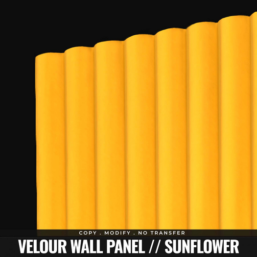 [BL] Velour wall panel // sunflower
