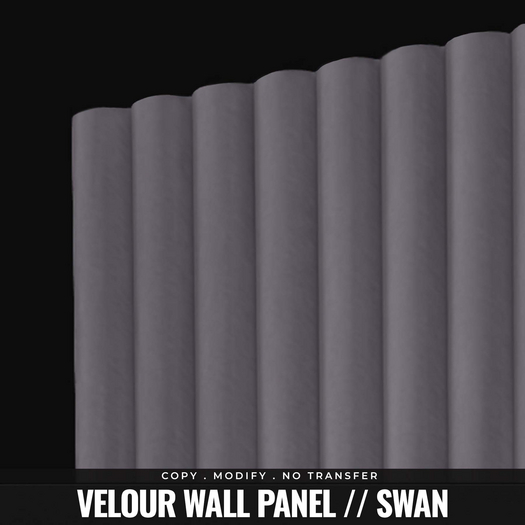 [BL] Velour wall panel // swan