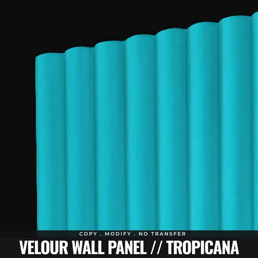 [BL] Velour wall panel // tropicana