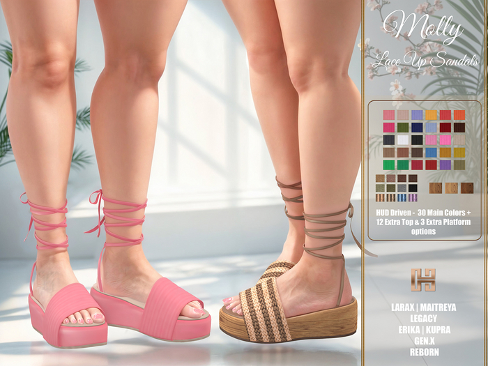 [hh] Molly Lace Up Sandals