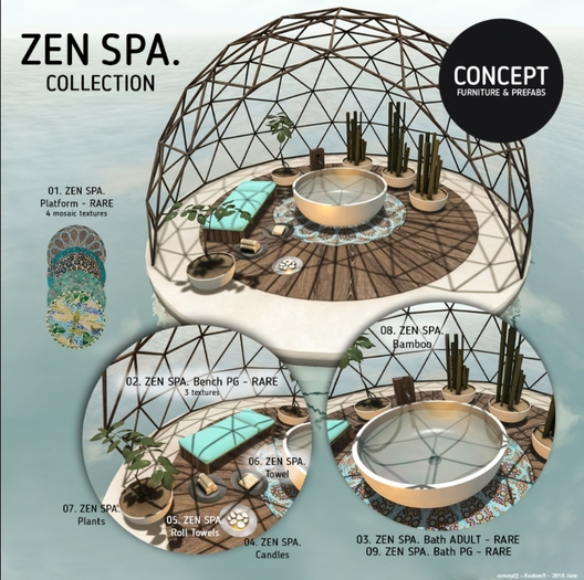 Concept} *01. ZEN SPA. Plataform - RARE