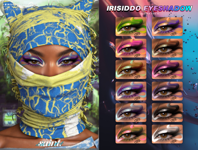 ! #saint. x evox - irisiddo eyeshadow (fatpack)