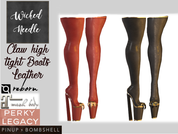 ~W-N~ Claw high tight Boots Leather