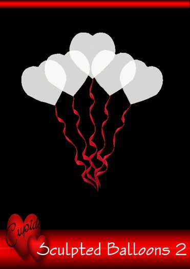 5 white Balloons