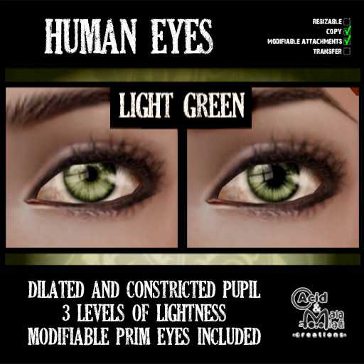 .:A&M:. Human Eyes - Light Green