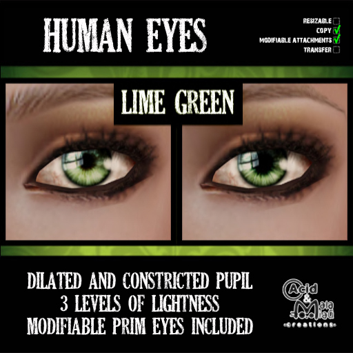 .:A&M:. Human Eyes - Lime Green