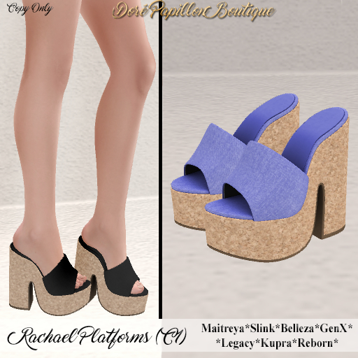 DPB Rachael Platforms - C1 Purple * Maitreya, Slink, Belleza, GenX, Legacy, Kupra & Reborn*