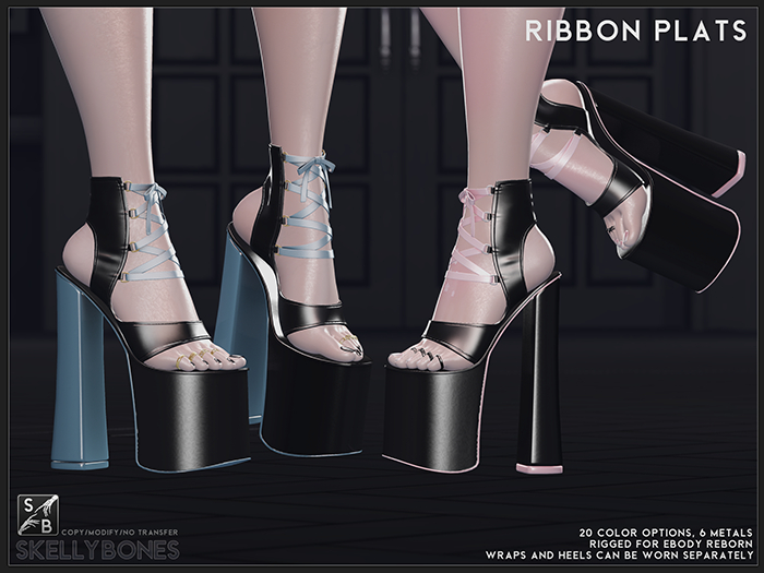 Skellybones -- Ribbon Plats for eBody Reborn DEMO