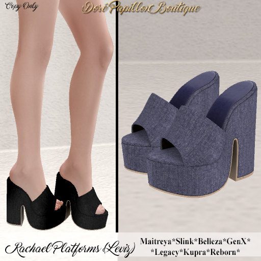 DPB Rachael Platforms - Leviz Purple * Maitreya, Slink, Belleza, GenX, Legacy, Kupra & Reborn*