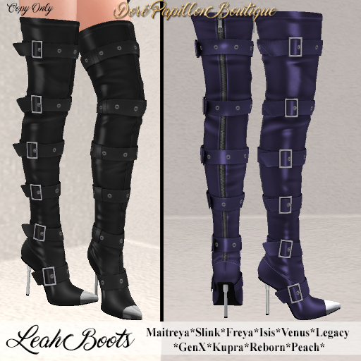 DPB Leah Boots - Purple * Maitreya, Slink, Freya, Isis, Venus, GenX, Legacy, Kupra, Reborn & Peach*