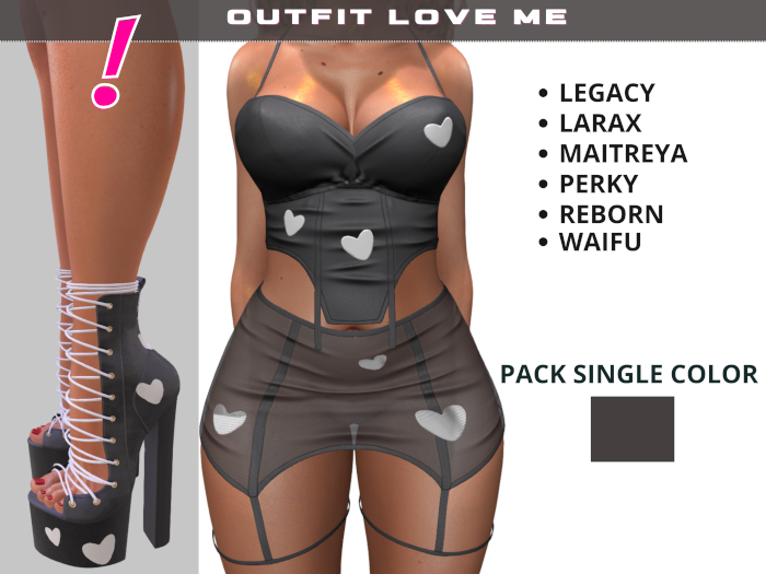 [DressUp!] Outfit Love Me_Single Pack (Ash)