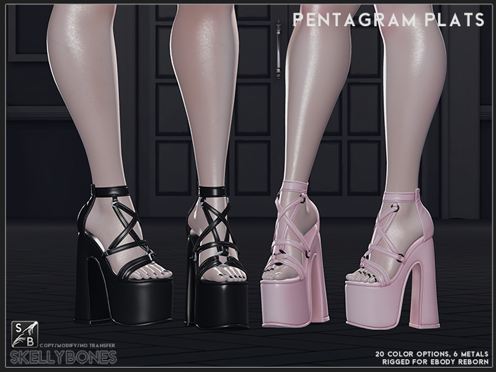 Skellybones -- Pentagram Plats for eBody Reborn