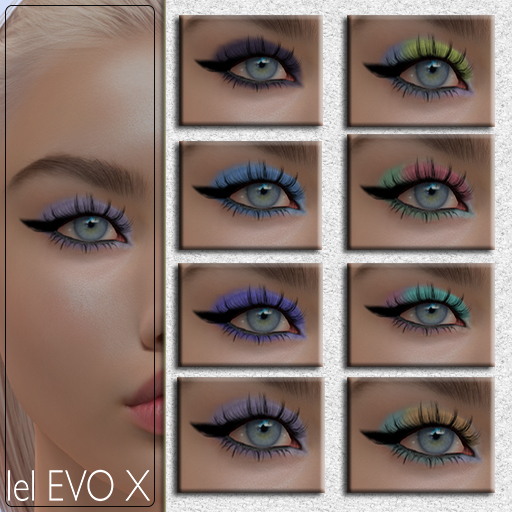FOX [POSES&TATTOO] colorful shadows Lelutka