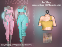 [[ Masoom ]] Whiskers Warrior Top - Yellow