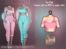[[ Masoom ]] Whiskers Warrior Top - Pink