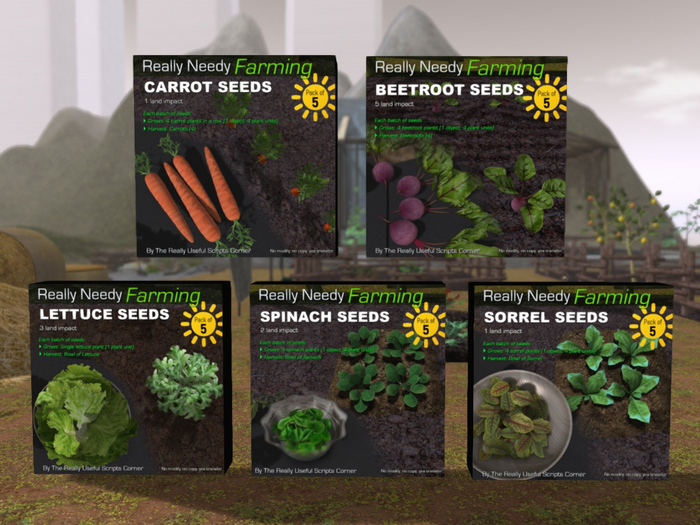 *Really Needy Farming Vegetable Seeds (Assorted)