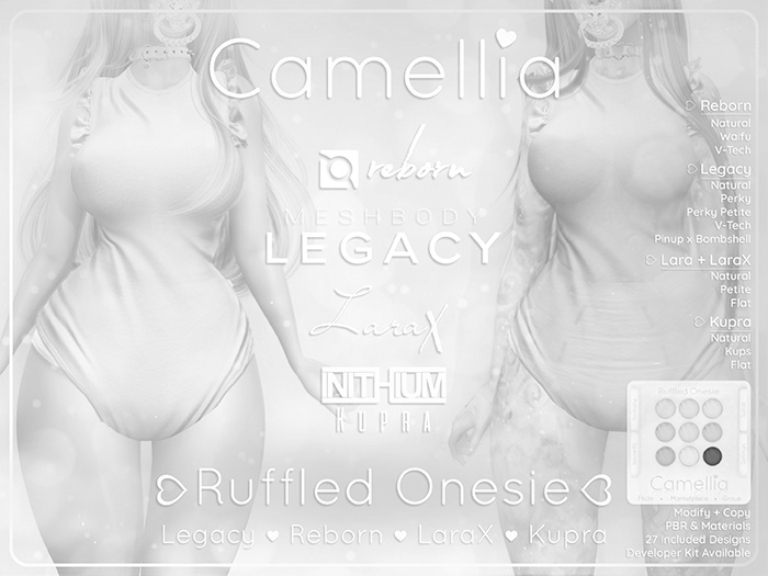 Camellia - Ruffled Onesie [Demo]