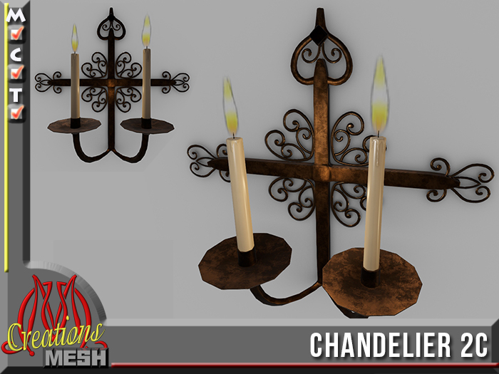 |Decoration |PBR !Chandelier 2c Full Permission Mesh box
