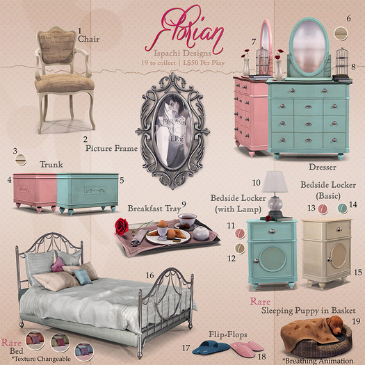 ISPACHI [Florian] Bedside Locker With Lamp [Pink]