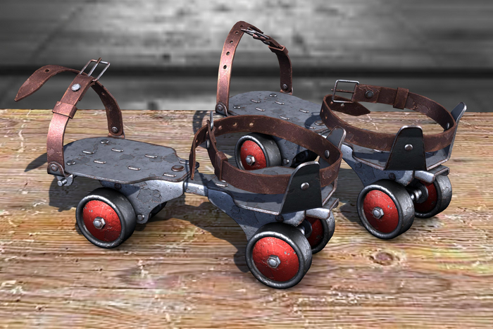 {Unflat Stuff} Retro roller skates