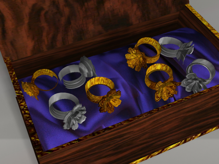 Sculpty Flower Rings