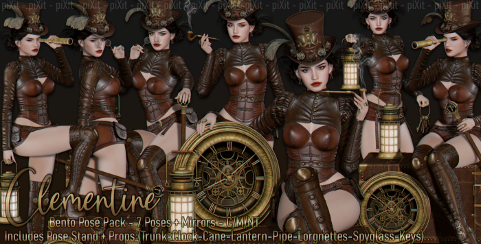 [piXit] Clementine Pose Pack + Props
