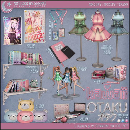 .random.Matter. - Noticed By Senpai - Kawaii Sign [Pink]