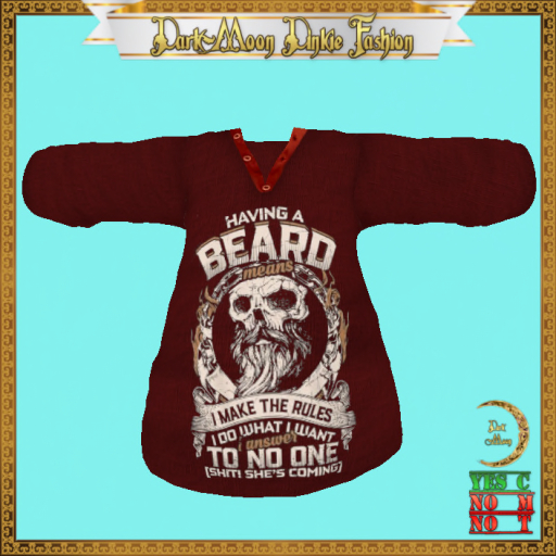 *DM* Biker Beard Shirt Red
