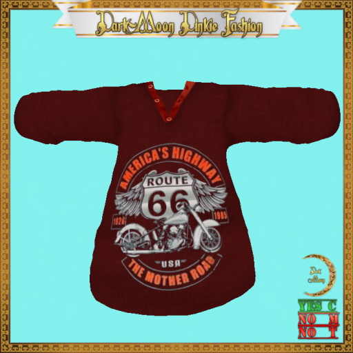 *DM* Biker Route66 Shirt Red