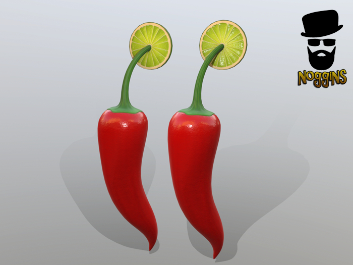 Earrings - Hot Chili and Lime
