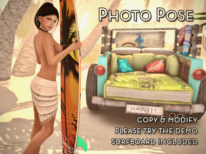 NF Photo Pose - 64 Surfboard