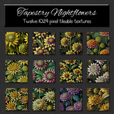 *Wallflowers* Tapestry Nightflowers