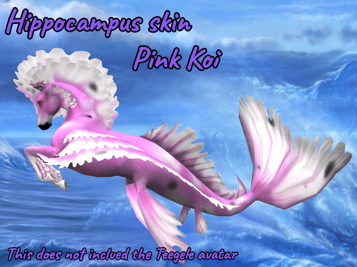 Hippocampus Pink Koi skin applier