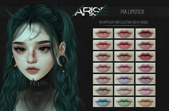 .ARISE. Pia Lipsticks