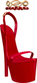 May24 - Donia Heels Cherry Red - Maitreya, Legacy, Ebody Reborn, Kalhene Erika, Belleza GenX 