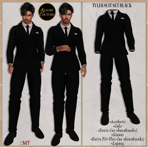Tyler Suit Set Black (Add Me)
