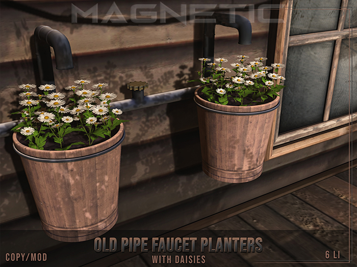 Magnetic - Old Pipe Faucet Planters 