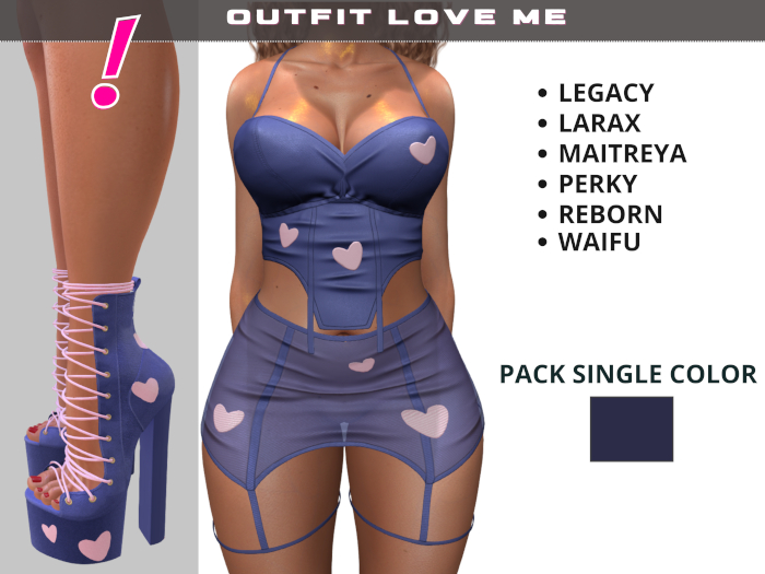 [DressUp!] Outfit Love Me_Single Pack (Blue)