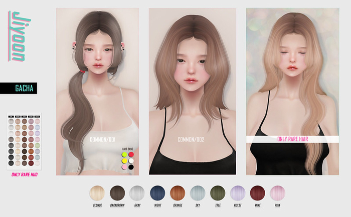 VCO HAIR - Jiyoon 002 . RARE