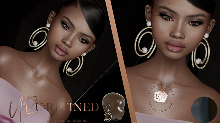 {U:Refined} Kian Earrings [Black]