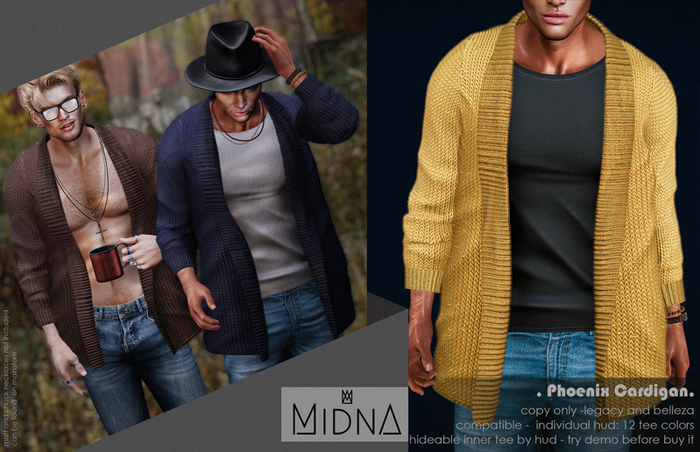 MIDNA - Phoenix Cardigan *FATPACK* [ADD]